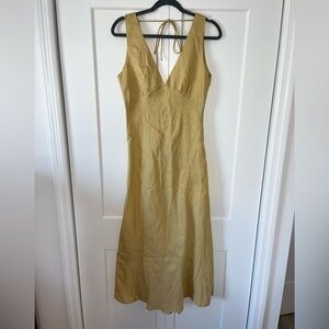 VRG GRL gold maxi dress